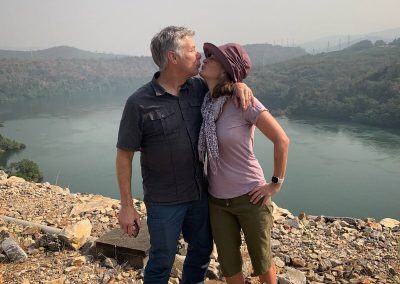 Stealing a kiss at Akosombo Dam, Ghana