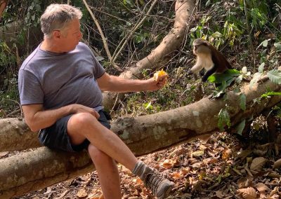 Meeting or plotting? Tafi Atome Monkey Sanctuary, Ghana